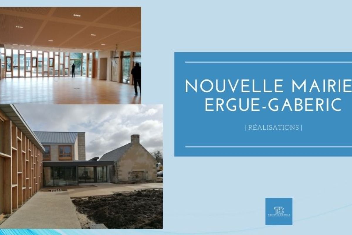 nouvelle mairie à ergue-gaberic